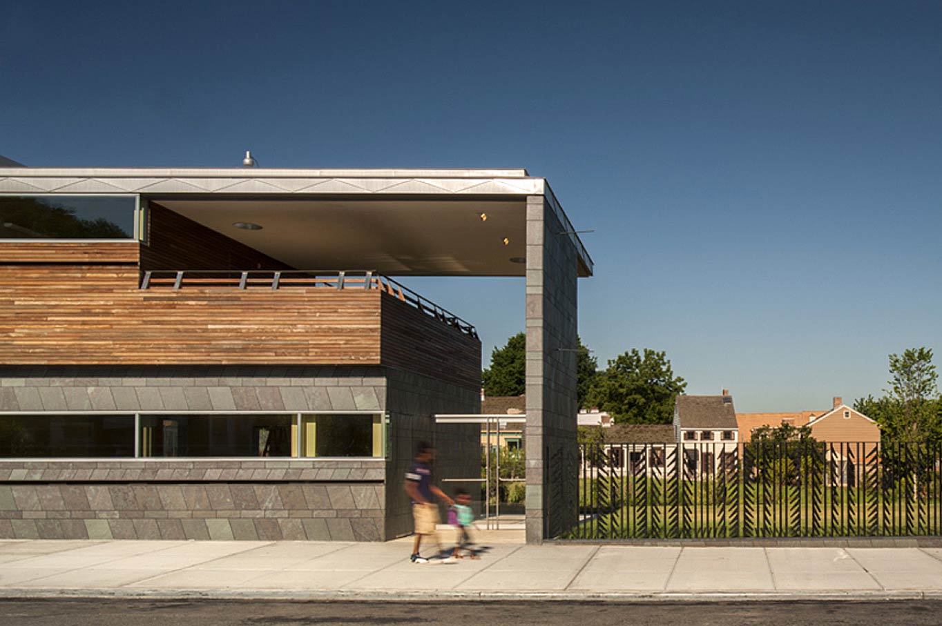 Brooklyn’s Weeksville Heritage Center, completed in 2013 with more than $35 million in capital funding from the City of New York, activates the community’s African-American history through vanguard and experimental programs. / Courtesy Caples Jefferson Architects